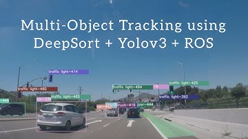 Multi-Object Tracking using DeepSort + Yolov3 + ROS running on Jetson Xavier