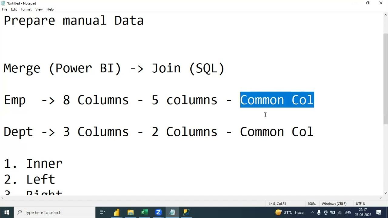 Power BI Transformation | Merge Join | pivot - YouTube