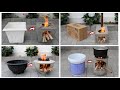 Unique wood stove ideas from easily accessible materials