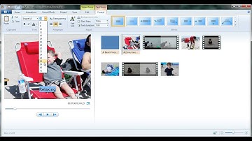 How to add text in Windows Live Movie Maker