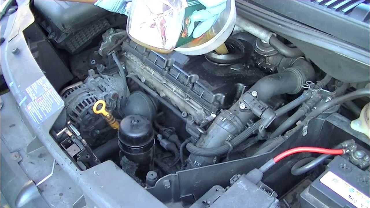 Замена масла и масляного фильтра бензинового двигателя