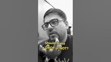 Should you take Drop or not? | 3 tips to know the answer | Harsh sir #shorts #jeedrop #jee #jee2024