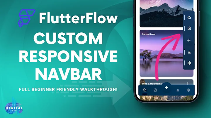 Build a Custom Responsive Navbar in #FlutterFlow - Full Walkthrough