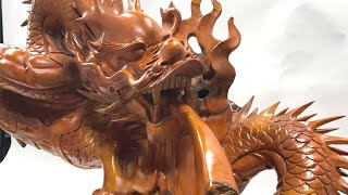 木彫り 単龍 高さ59cm 龍 置物 花梨 木彫りの龍 : 仏像と縁起物 木彫り 単龍 高さ59cm 龍 置物 花梨 木彫りの龍 : 仏像と縁起物