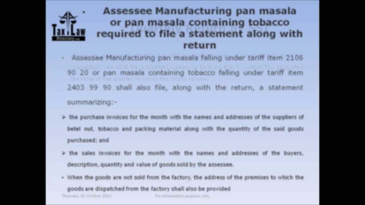 What Is Manufacture Under Central Excise Act
