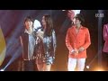 Fan Cam Park Shin Hye and Jang Geun Suk at TongYi C Girl event cr 爱上眼线帅 4