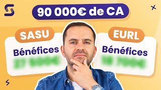 EURL vs SASU : Combien il me reste pour 90 000€ de CA par an ?