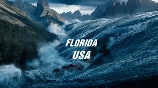 Mega Tsunami 2025 Strikes Usa Monster Waves Destroy Florida & Miami Ai Cinematic