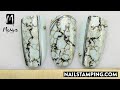 💅✨Marble nail art with mirror powder and spider gel (nailstamping.com)