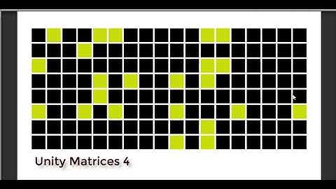 Unity Matrices 4
