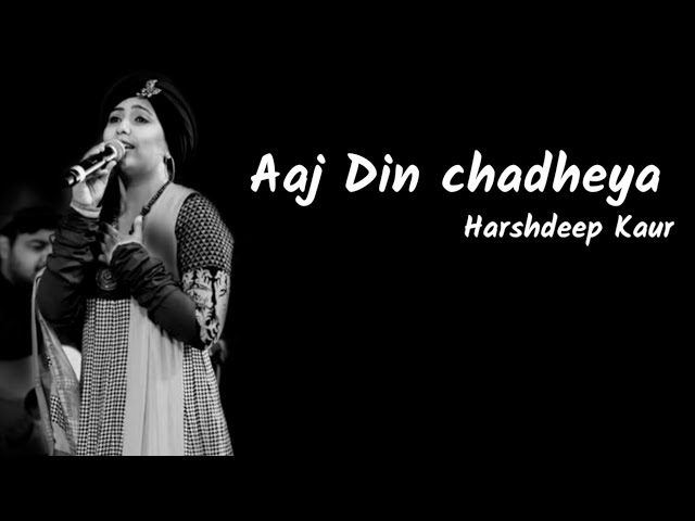 Aaj Din Chadheya | Love Aaj Kal| Harshdeep Kaur | Lyrics class=