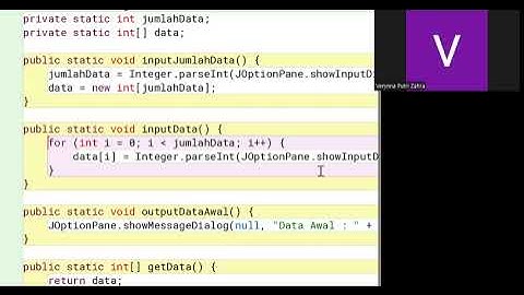 Presentasi Tugas Sort Java API Fondasi Pemograman dan Struktur Data