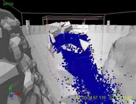 Hoover dam break simulation