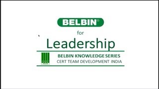 Belbin Knowledge Series 1 -  Belbin for Leadership