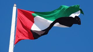Raising of UAE flag & singing of UAE National Anthem led by Emirati students