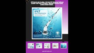 TUYU Electric Spin Scrubber, Full-Body IPX7 Waterproof Bathroom Scrubber with Power LCD Display, ...