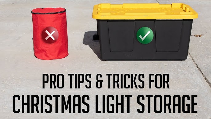 3 Ways To Store Christmas Lights TANGLE-FREE!!! 