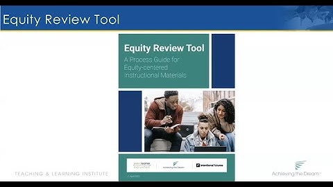 An Equity Review Tool: Evaluating Instructional Materials for Equity-Minded Practice