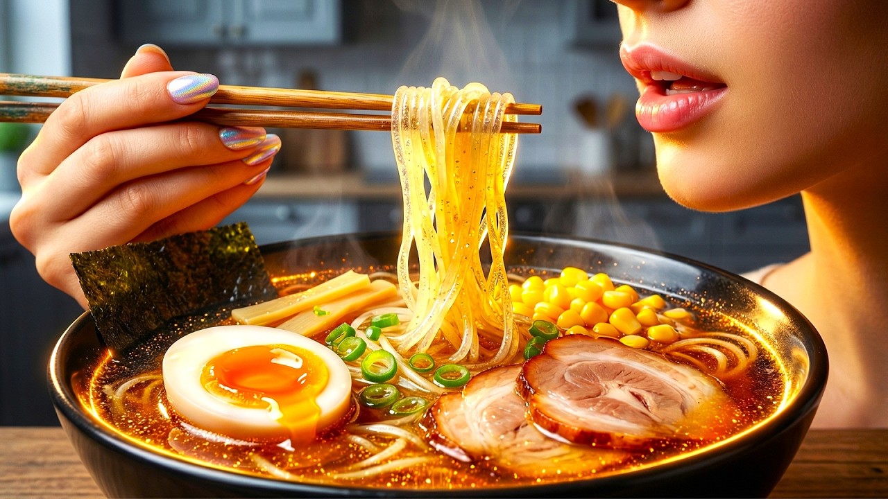 Most Satisfying GLASS Ramen You'll Ever See