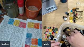 Painting Dictionary Pages Live Craft & Chat With  Lovely Malia