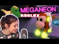 ¡CONVIERTO MI MONO EN MEGA NEON! (Y EL T-REX EN NEON)  [ADOPT ME ROBLOX]