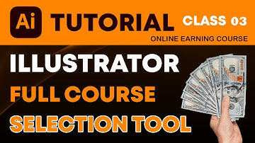Adobe Illustrator Training - Class 03 - Selection Tool - Introduction Urdu / Hindi