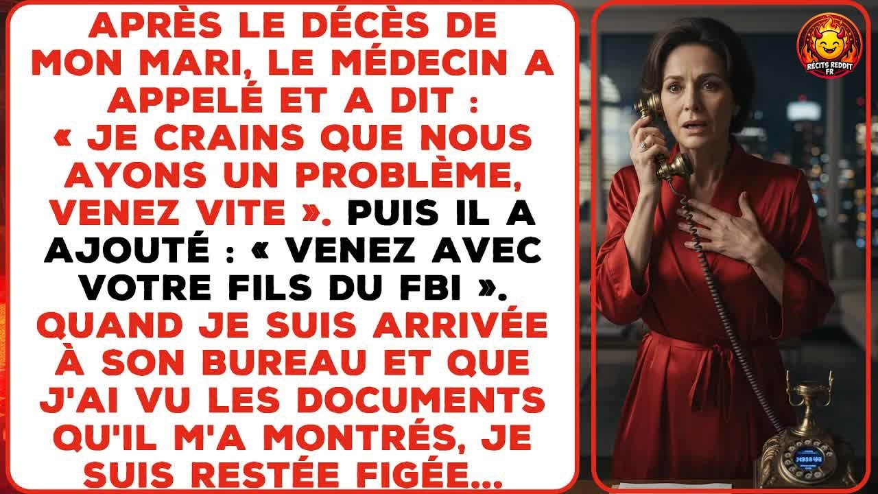 Le stylo était encore dans ma main quand le docteur Payton a appelé pour me demander de venir, et d'amener mon fils agent fédéral. Trois semaines après l'enterrement de mon mari, on me montrait...