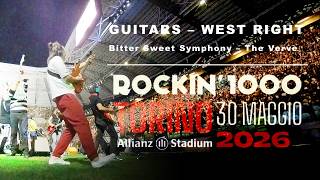 Bitter Sweet Symphony - Rockin'1000 Torino 2026 | Guitar Right West | 1050 Musicians