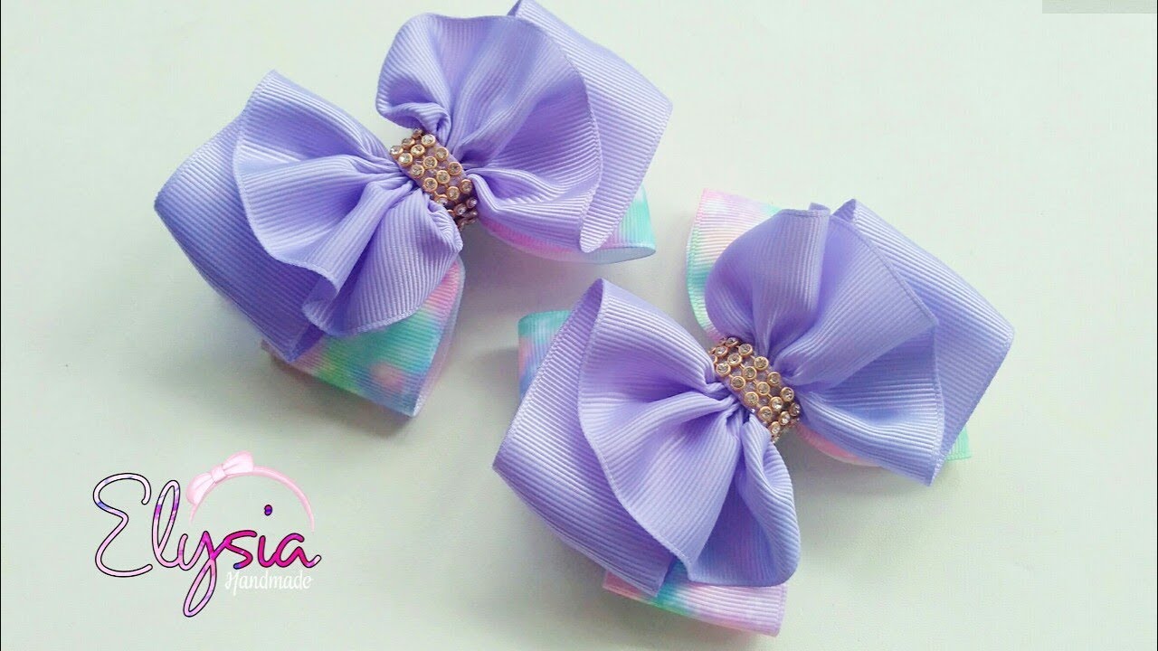 Ruffle Ribbon Bow Tutorial | DIY by Elysia Handmade - YouTube