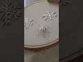 Snowflakes embroidery tutorial