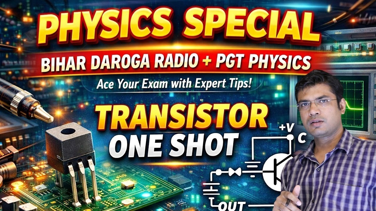 ⭐Transistor , Electronics || 🔴Radio Daroga  Physics  || PGT Physics || #bpsctre4