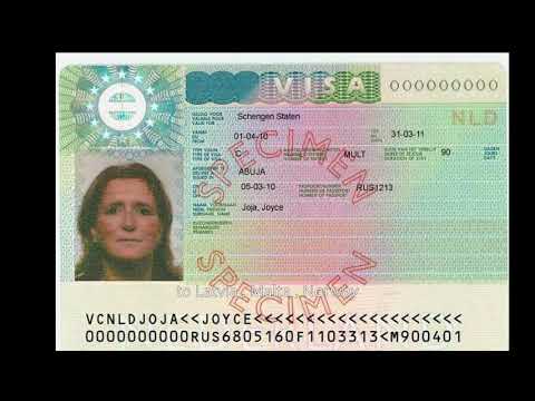 Video: How To Read A Schengen Visa