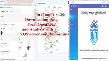 In Tamil தமிழ் Downloading Data from OpenAlex and Analysis with VOSviewer and Biblioshiny