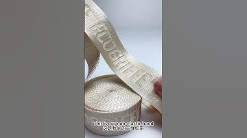 High-tech textiles! This non-stretch webbing is so amazing! #webbing