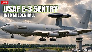 LIVE SPECIAL: USAF E-3 Sentry into RAF Mildenhall | Plus KC-135, C-5M, C-17, C-130 & V-22 Osprey