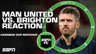 How much PRESSURE is on Michael Carrick⁉️ REACTION to Man United's loss to Brighton | ESPN FC