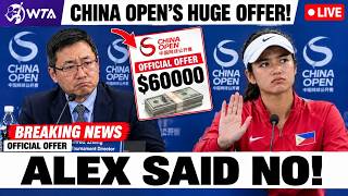 BOMBSHELL! China Open Makes Alex Eala a HUGE Prize Money Offer — But She Says NO!