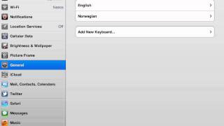 How to add Norwegian keyboard to iPad iOS 5 screenshot 1