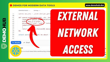 Snowpark External Network Access (Demo Integrating with ChatGPT API) #LLM | DemoHub.dev