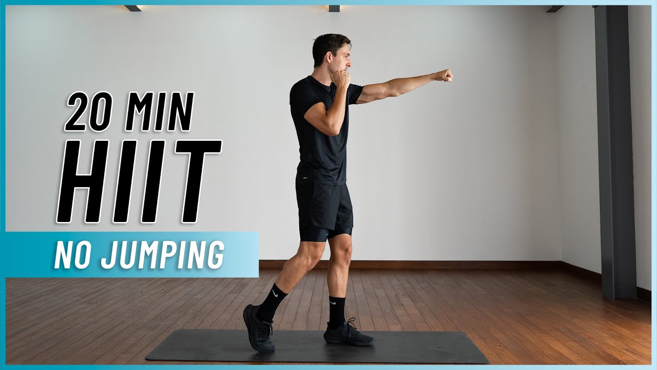 20 MIN FULL BODY HIIT To Burn Fat (No Jumping, Home Workout)