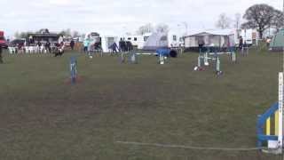 Alicia and Kaz - Clear Round in Champ Steeplechase at UKA Easter show 31/03/13