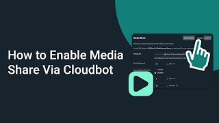 Como habilitar o compartilhamento de mídia via Cloudbot