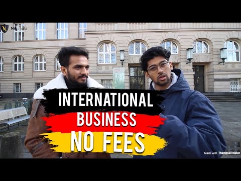 NO TUITION FEES/ MSc International Business in Public University Germany (TH Köln)