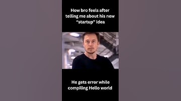 My bro after getting an error while printing Hello World 🤦 #codinglife #fypシ