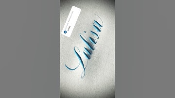 Copperplate calligraphy, tutorial: how I write your name #lalisa