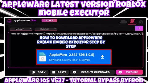 HOW TO DOWNLOAD & USE AppleWare EXECUTOR V637 ON IOS (TUTORIAL) FOR ROBLOX MOBILE (IPHONE/IOS) 2024