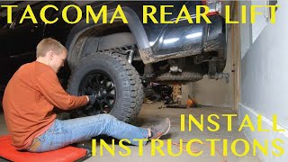 Rear Block Lift Install - 3rd Generation Toyota Tacoma