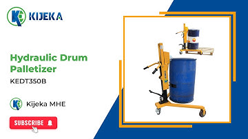 Effortless Loading & Unloading: Hydraulic Drum Palletizer in Action! Kijeka: KE DT350B