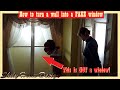 How to build a fake window into a basement wall! BASEMENT BUILD