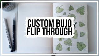 WHAT DOES A CUSTOM BULLET JOURNAL LOOK LIKE? // Full custom bullet journal flip through